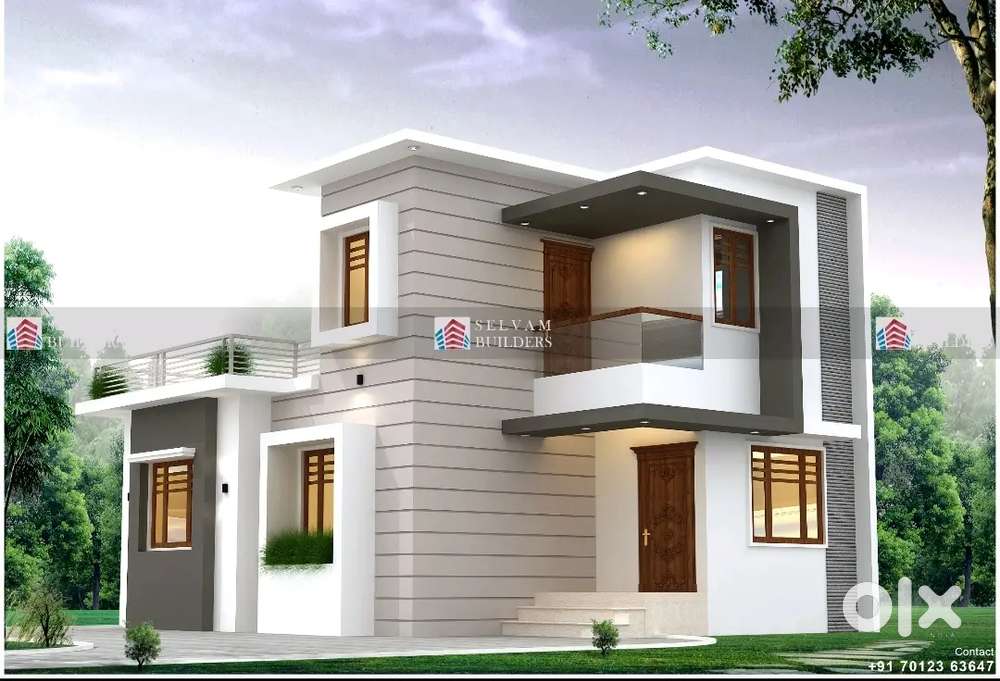 100 metres from NH 544, 3 BhK House in Palakkad
