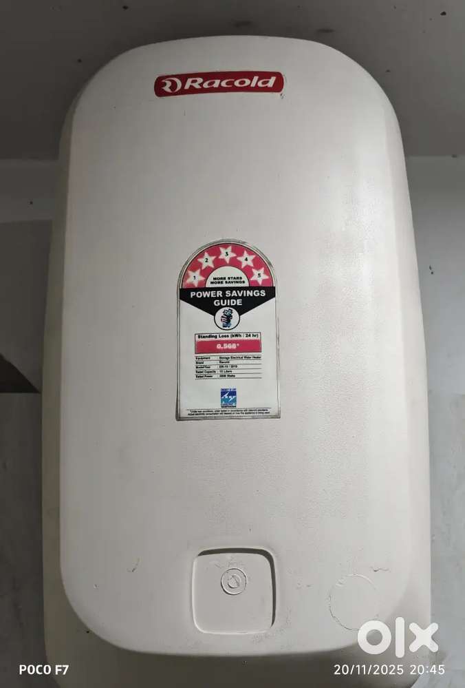 15Litre Racold geyser 2000W