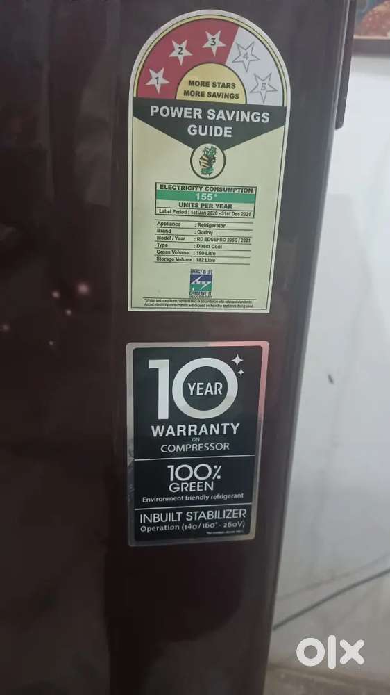 godrej fridge 190 litre 3 star