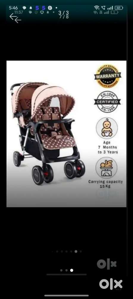 Babyhug twin stroller
