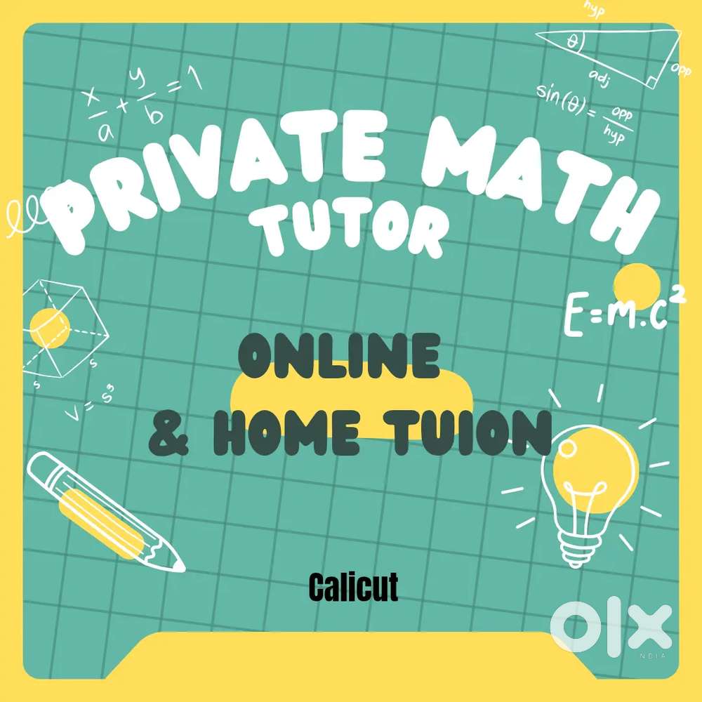 Mathematics tutor available for  CBSE, ICSE, STATE syllabus