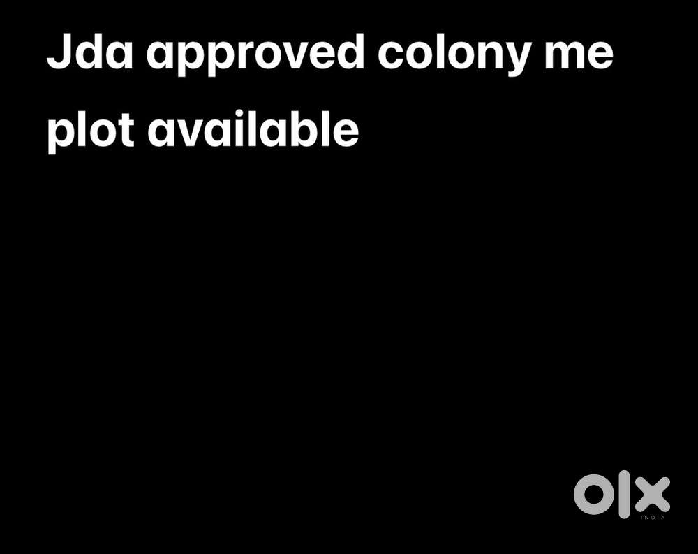 Jda approved colony me plot available