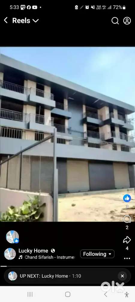 Ponam sagar shop 45lakh road frontage.