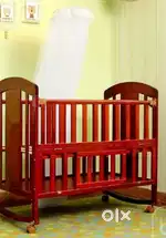 Multi-Functional Wooden Baby Cot Crib with Mattress for 0-5 Year