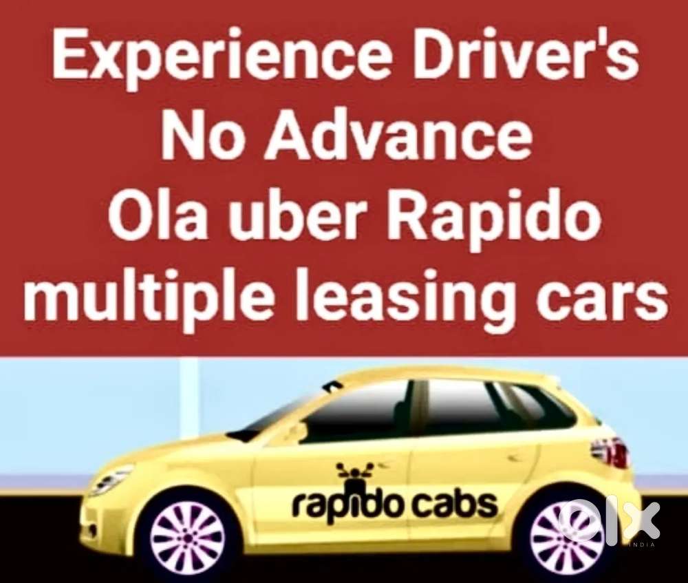 Red taxi ola uber driver wanted