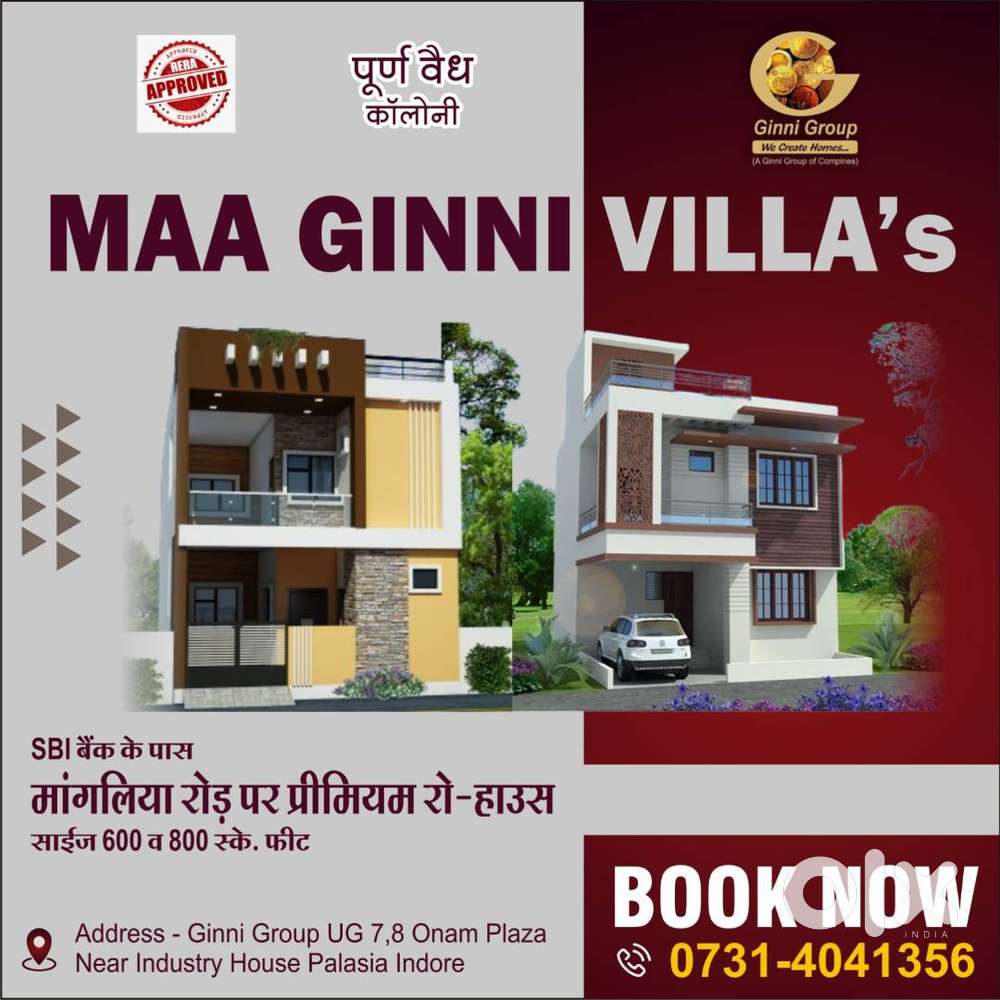 plots and row houses for sale in mangliya