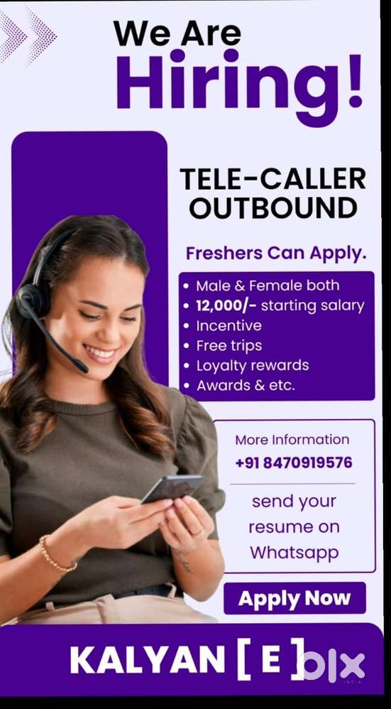 No Pressure Tellecalling Job  Full Training Provide  Easy Job