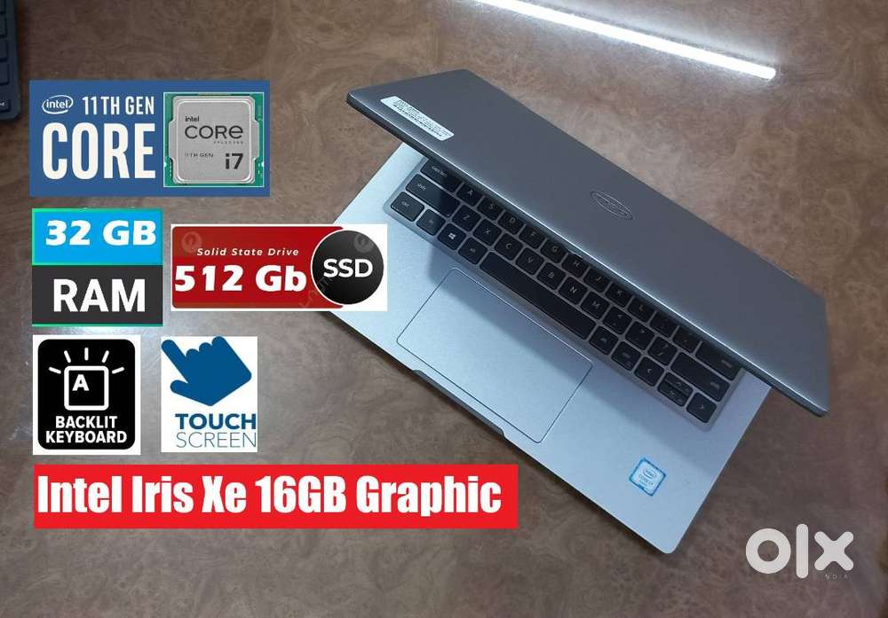 Dell Ultrabook Core i7 11th Gen  Laptop hp and Lenovo also available