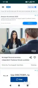 No Target personal Telecolar office work female Candidate only wanted