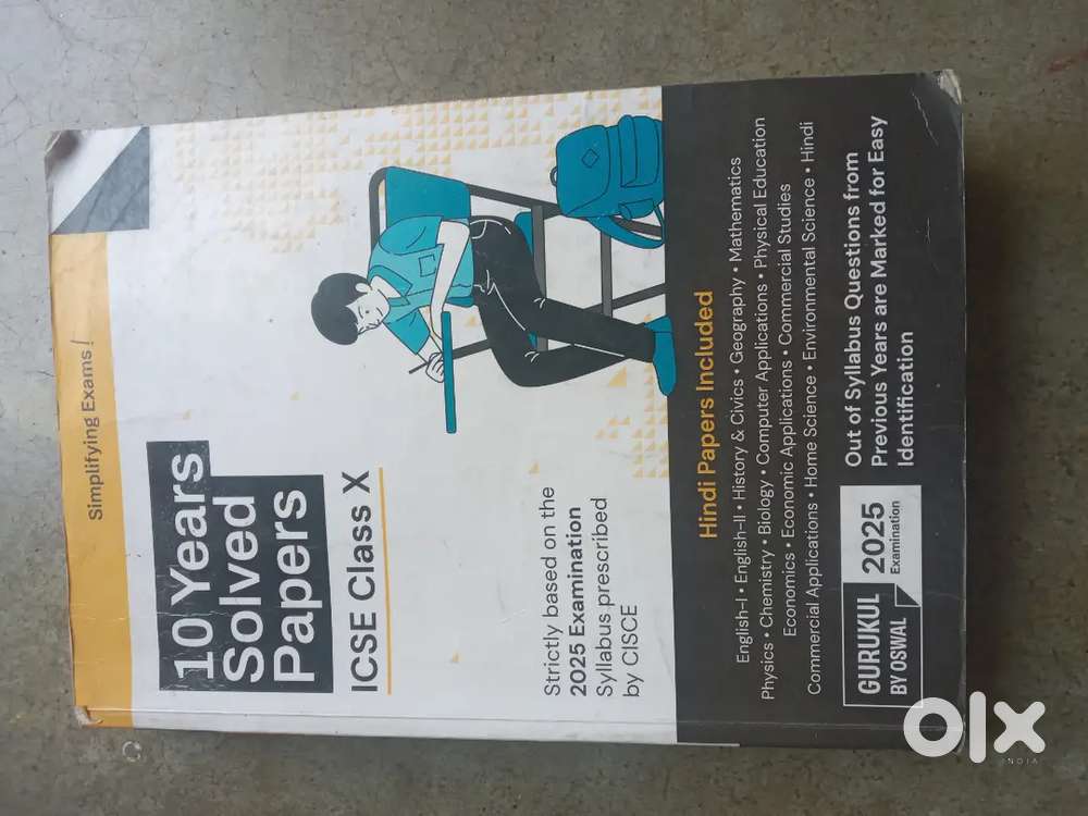 ICSE Class 10 - 10 Years Solved Papers ( Hindi papers included)