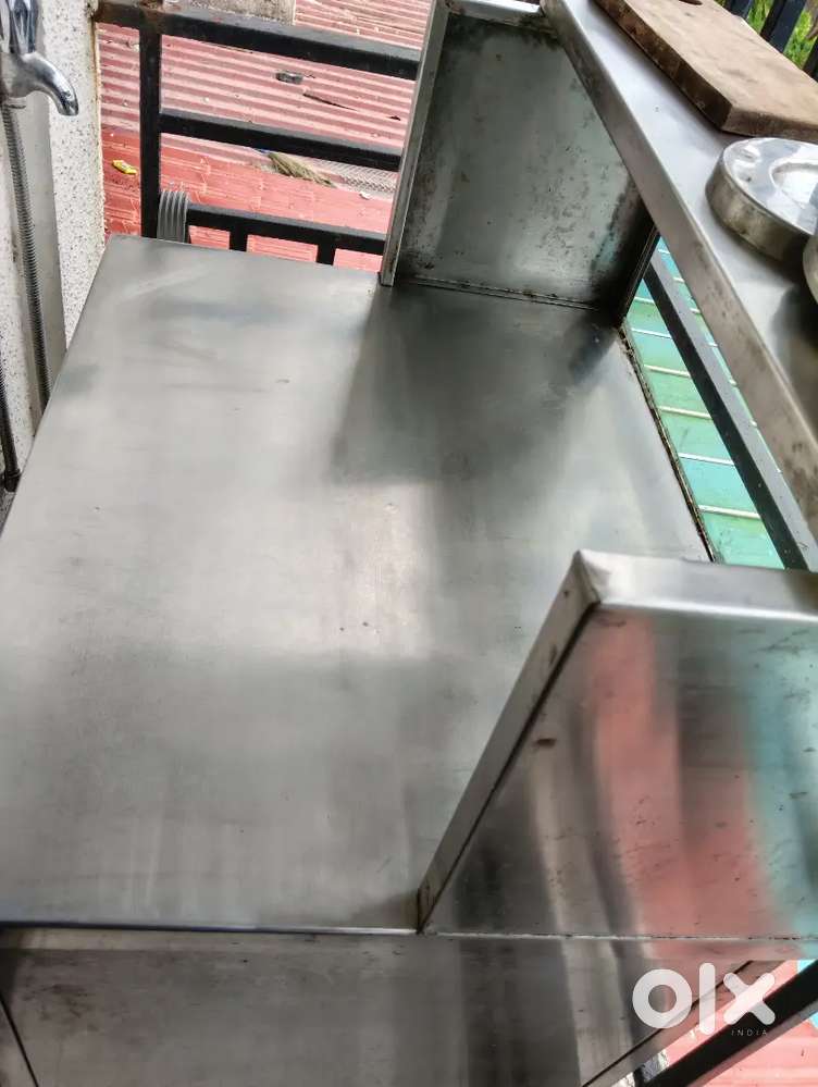Stainless steel counter