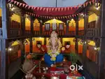 Ganpati decoration Maharashtrian Wada