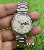 HMT Rajat Automatic Day - Date White Dial Watch RARE