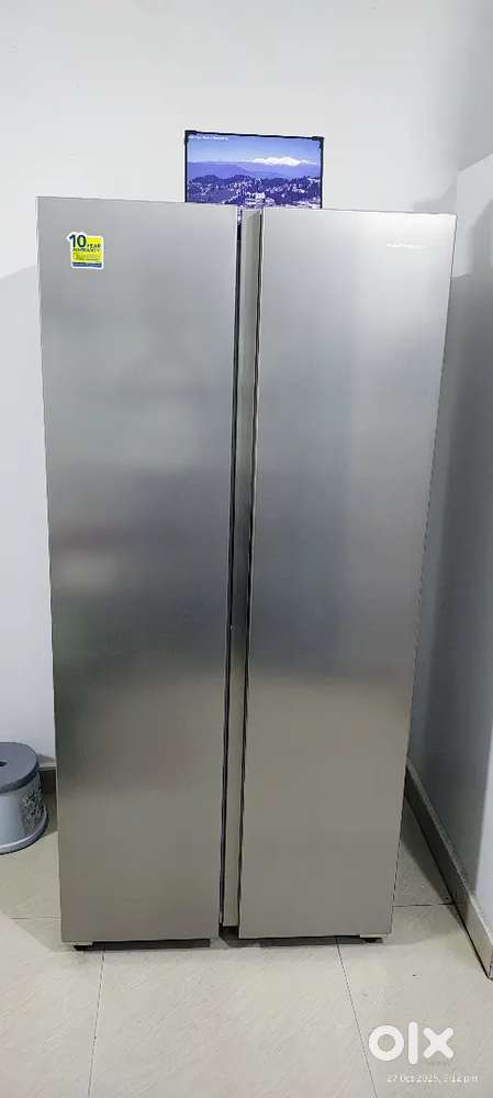 5 months old kelvinator side by side refrigerator