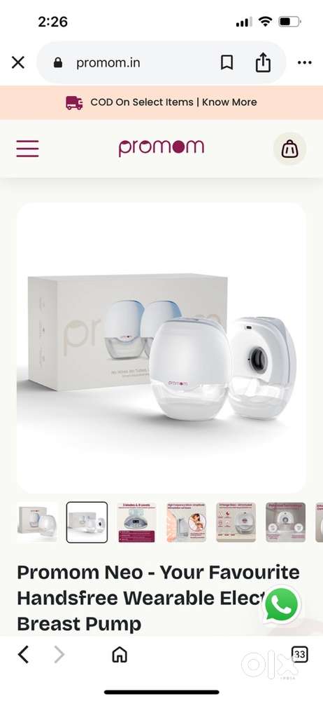 Electric breast pump