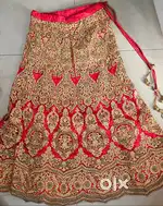 Heavy Bridal Lehenga – Worn Once – Excellent Condition Red & Green