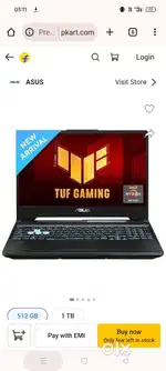ASUS TUF GAMING A15 1 MONTH OLD