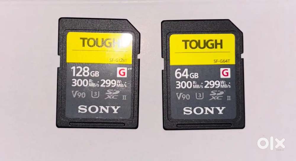 SONY TOUGH SD CARD COMBO(128+ 64GB) Brand New  V90 UHS-II  300MB/s