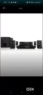 New box pack Philips 5.1 home theater with blue ray(speaker sound bass