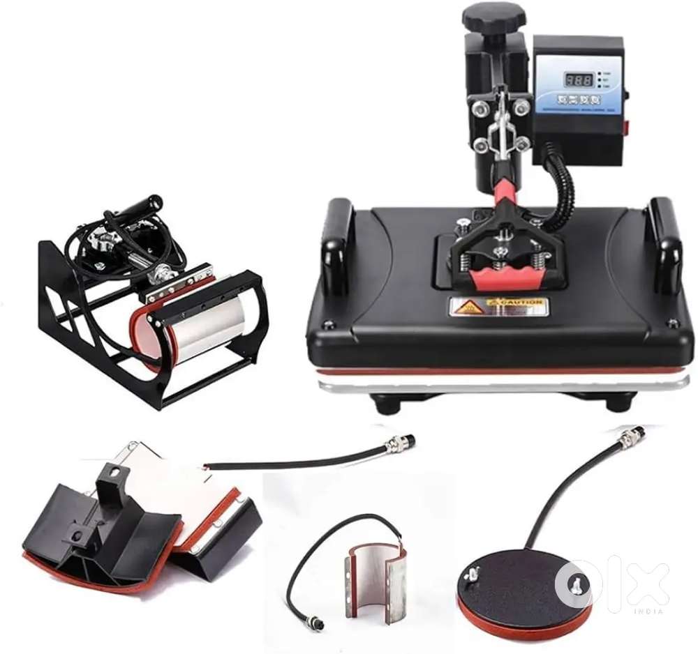 5 in 1combo t-shirt printing machine