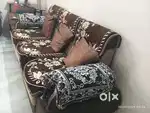 Sofa set 3 X 2 with Corner wooden table