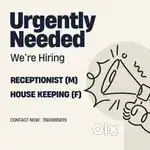 Urgent requirement for House keeping Staff  (F/M)