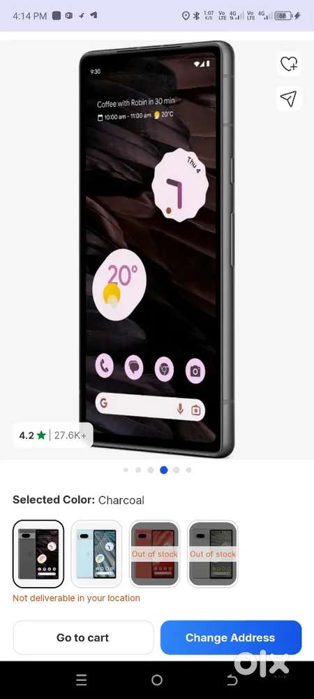 Pixel 7a, 8/128gb