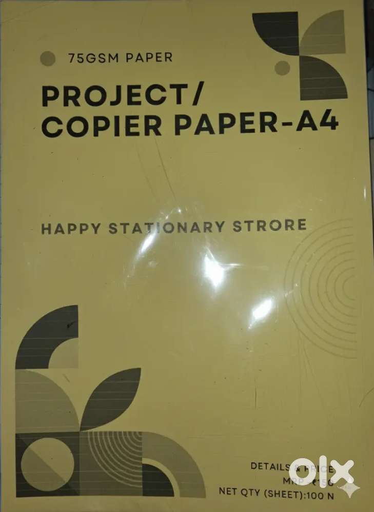 A4 SIZE PAPER FOR ASSIGNMENT AND PROJECT 100 Pics 75GSM