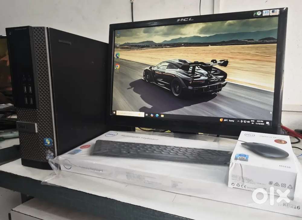 DELL PC SET AVAILABLE 4 th generation 8 gb ram 256 SSD 19 inch led