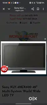 40 inch Sony TV
