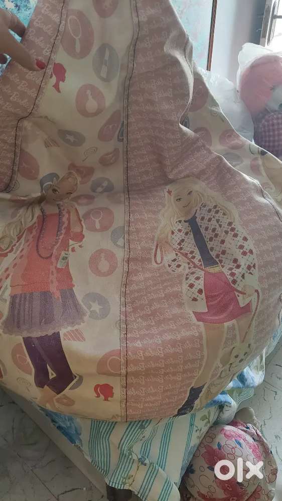 Bin bag with Barbie print