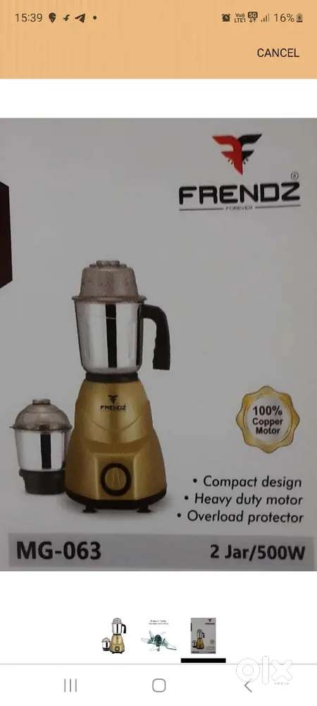 Frendz mixcy grinder juicer