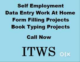 Data Entry Self Employment Form Filling and Book Typing Work At Home