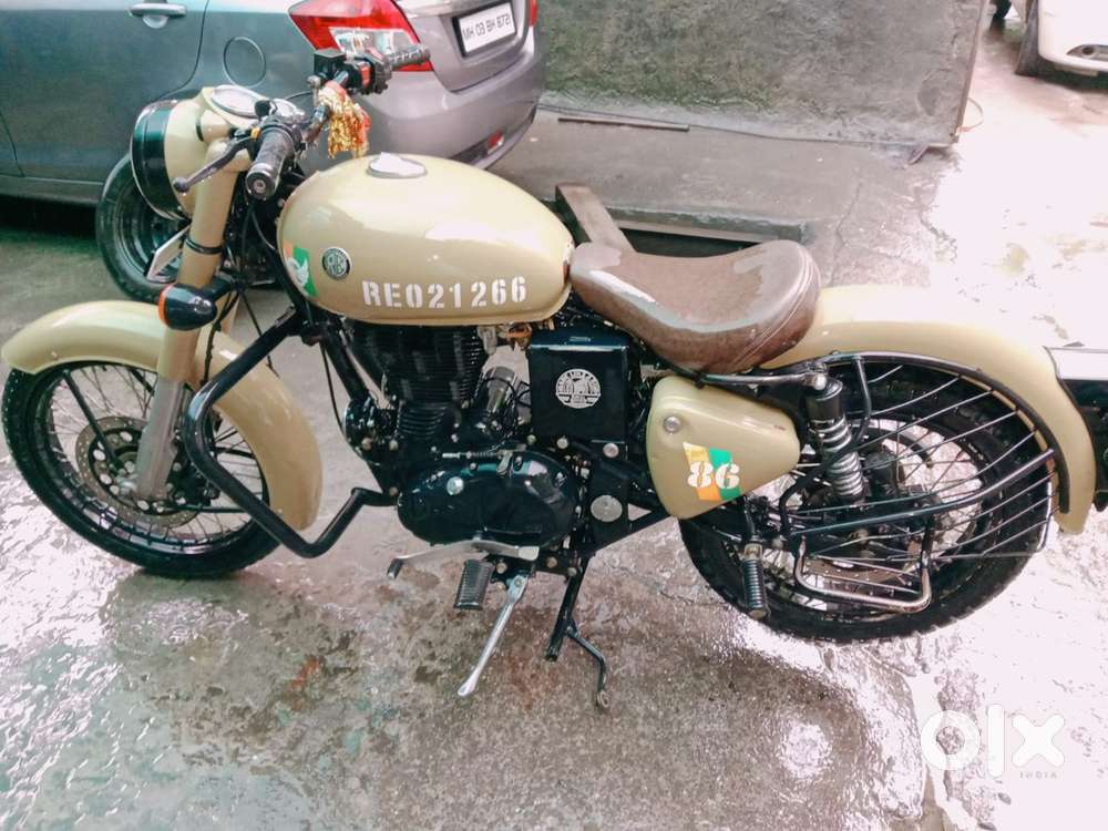 Classic 350bullet 2018 model khaki colour dual disc brake