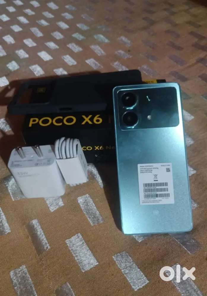 exchange iPhone Poco x6neo 5G 8GB Ram 128 storage all working