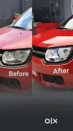 Car rubbing polishing service interior cleaning