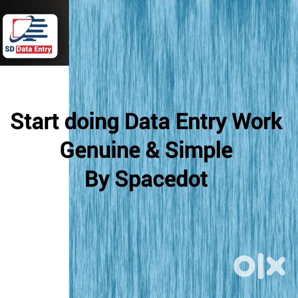 Start doing  data Entry Jobs
