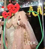 Peach lehanga choli (only one time used hua h)