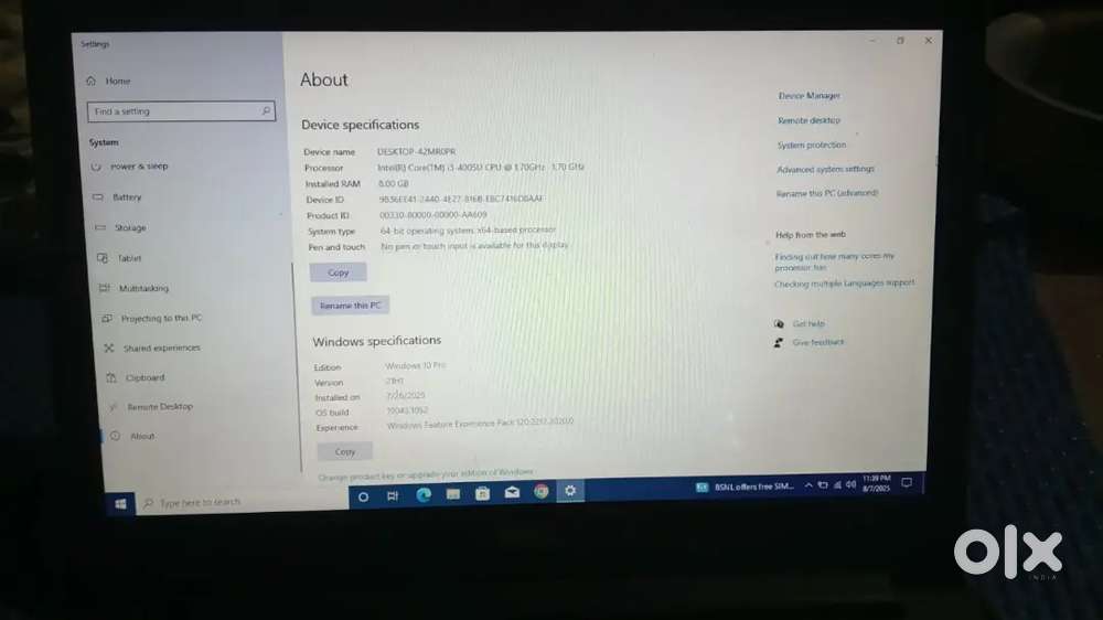 Sale 2nd hand laptop