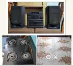 Music system panasonic, gas stove Faber 4 burner