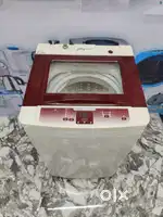 &₹#3 combination of merroon & white fully automatic washing machine