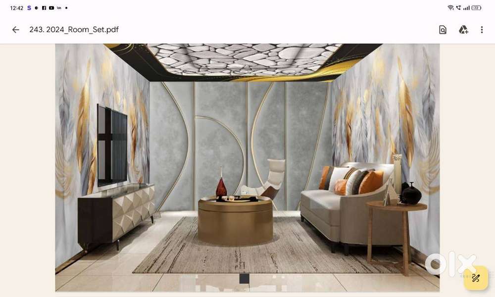 Flex Wallpaper 3D Hd Waterproof With 8 Year's Guarantee