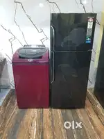 Samsung inverter model double door refrigerator and washing machine