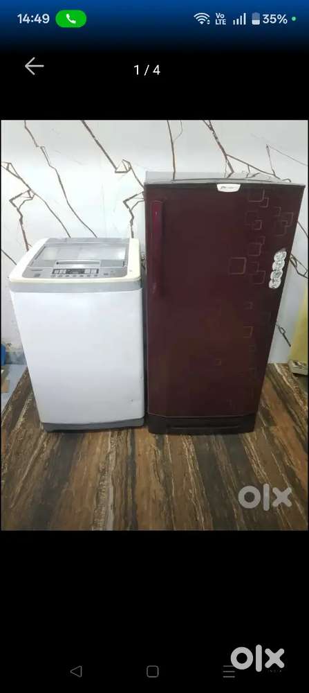 Godrej single door refrigerator and fully automatic washing machine