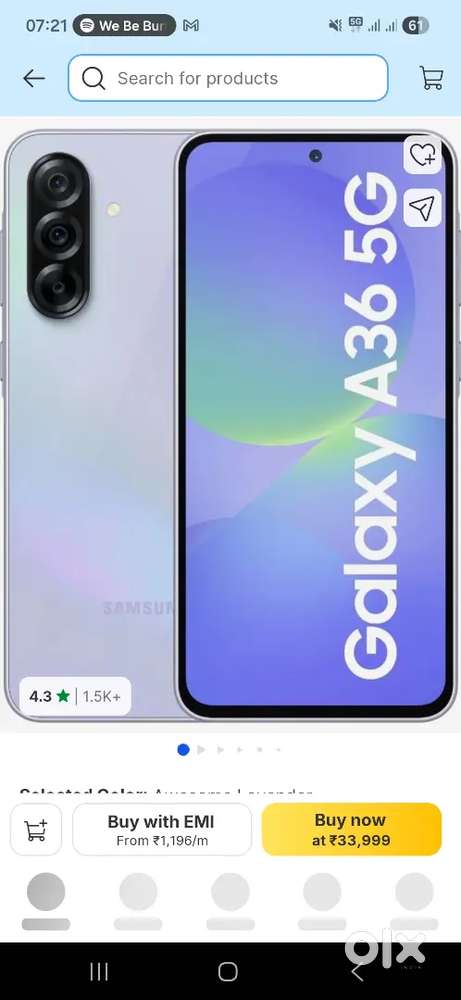 Samsung A36 5G ( 2 Month old only )