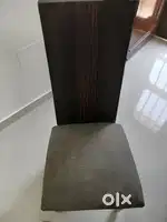 A wooden dining table