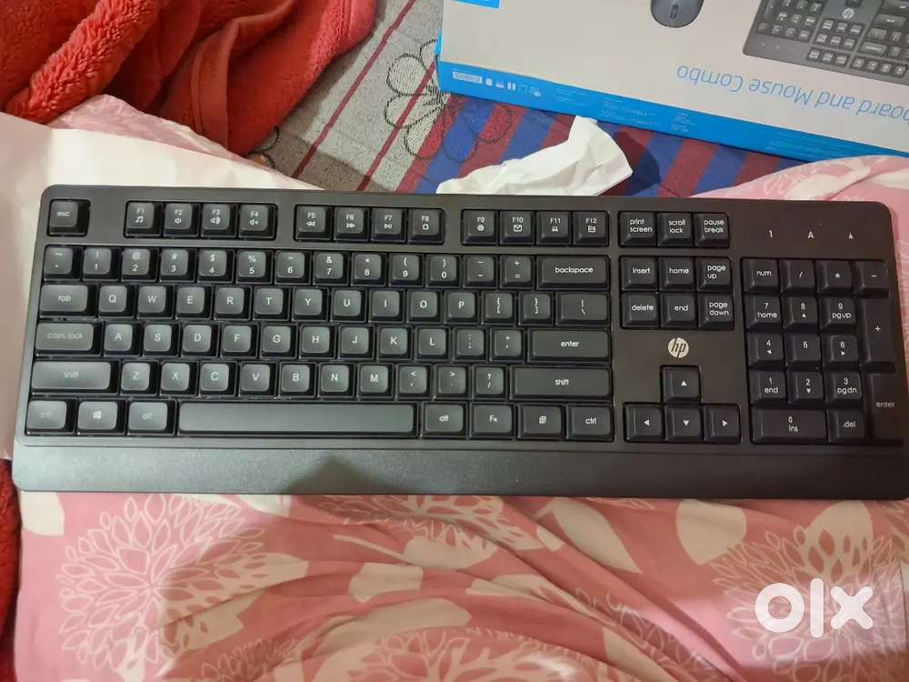 HP Wireless Keyboard & Mouse (New) – USB Receiver Missing – For Parts