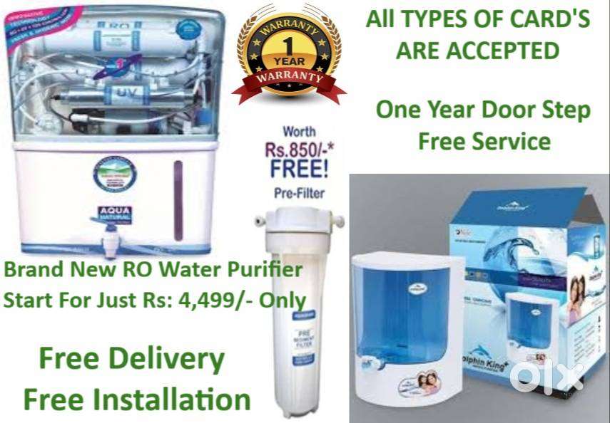 Brand New RO Water Purifier Start For Just Rs 4,499 Only