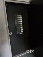 Premium wooden safety door with modern design