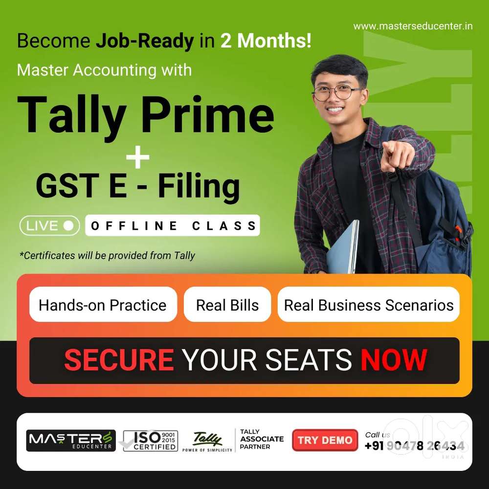 Tally Course with GST E-FILING Available